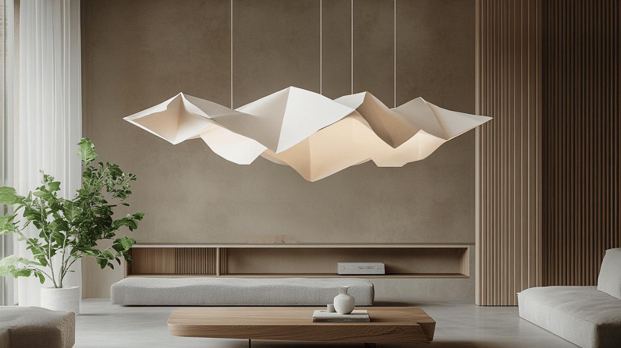 Creez votre plafonnier suspendu en origami : un mariage parfait entre artisanat et style wabi sabi