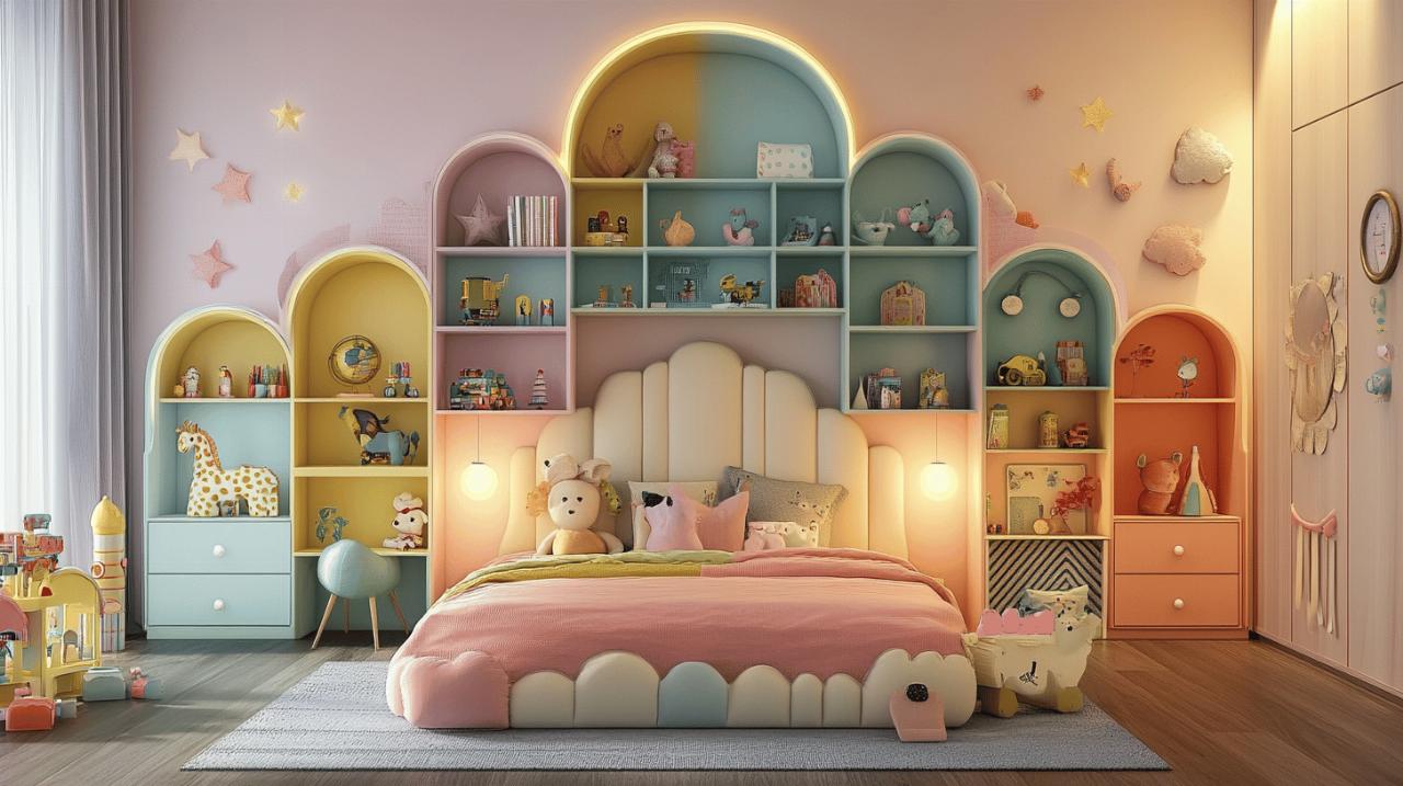 Etagere Murale Chambre Fille : La solution parfaite pour une galerie photos personnalisee