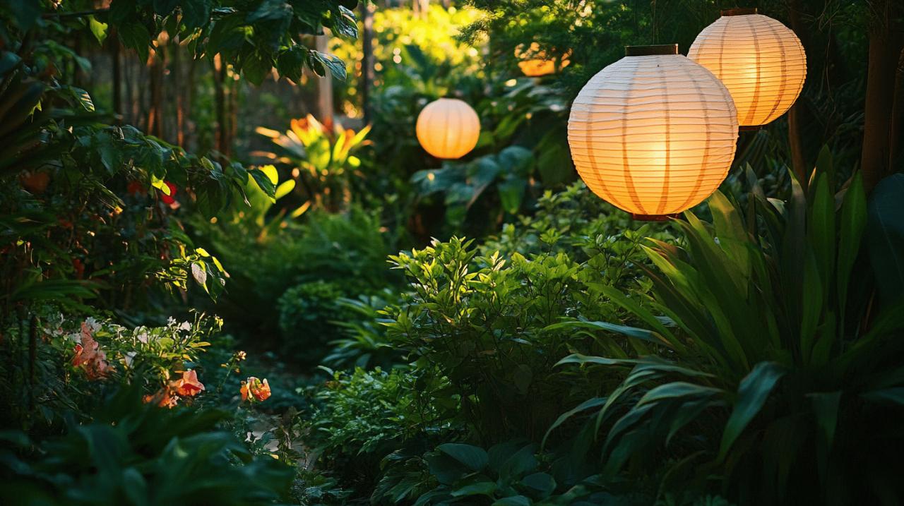 Decoration de jardin et boule papier japonaise : 5 options durables pour illuminer vos soirees